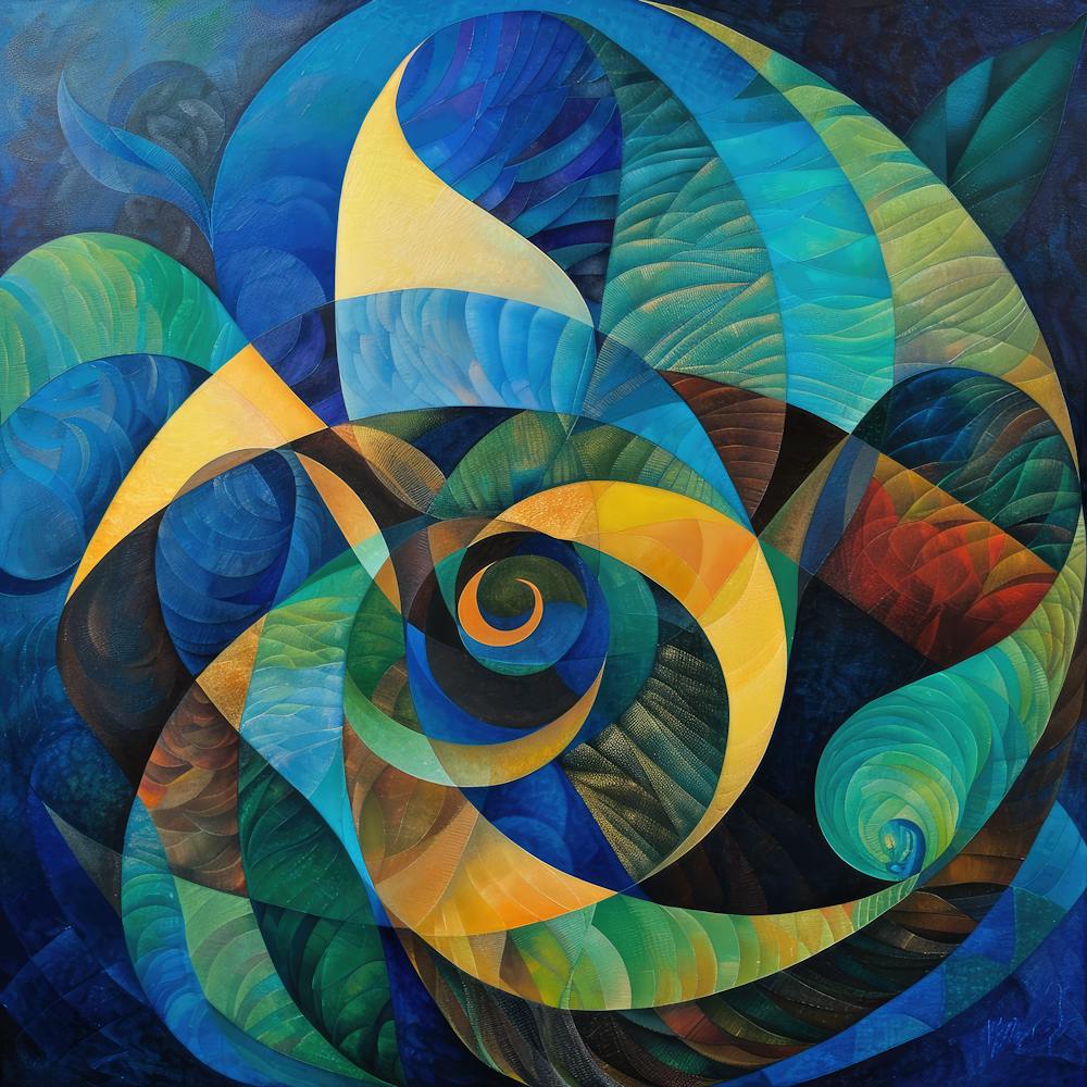 Matisse-inspiriertes abstraktes Kunstwerk