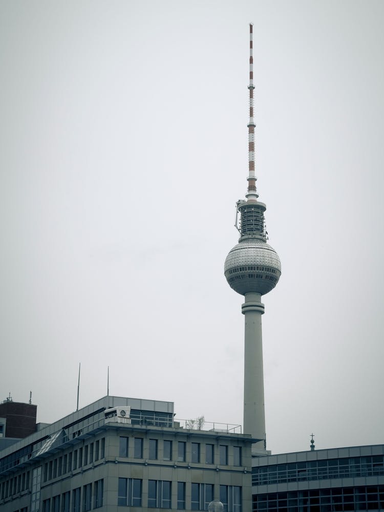 The Tv Tower Of Berlin That Located On The Alexanderplatz