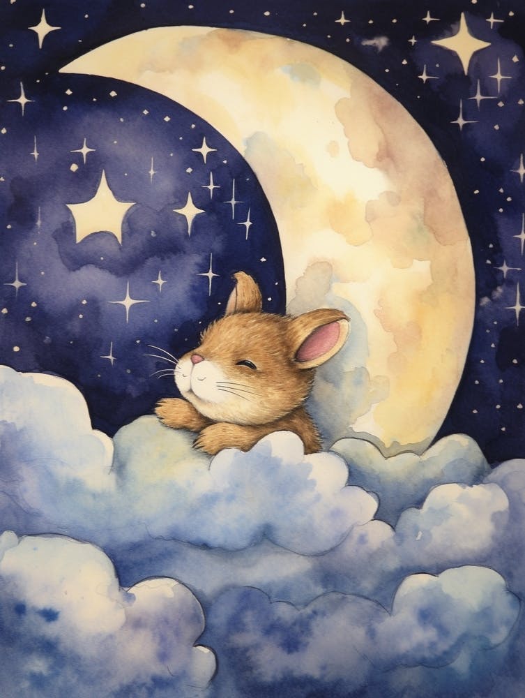 Baby Chipmunk 3 Sleeping In The Clouds