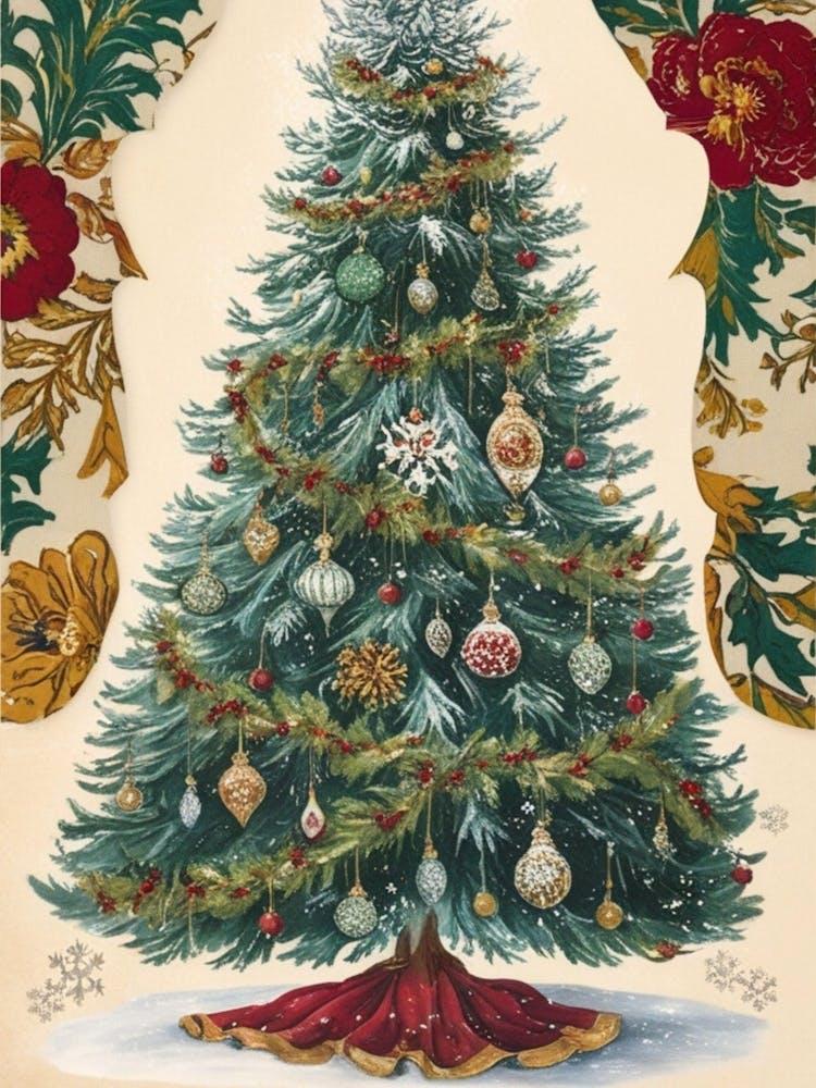 William Morris Christmas Tree 81