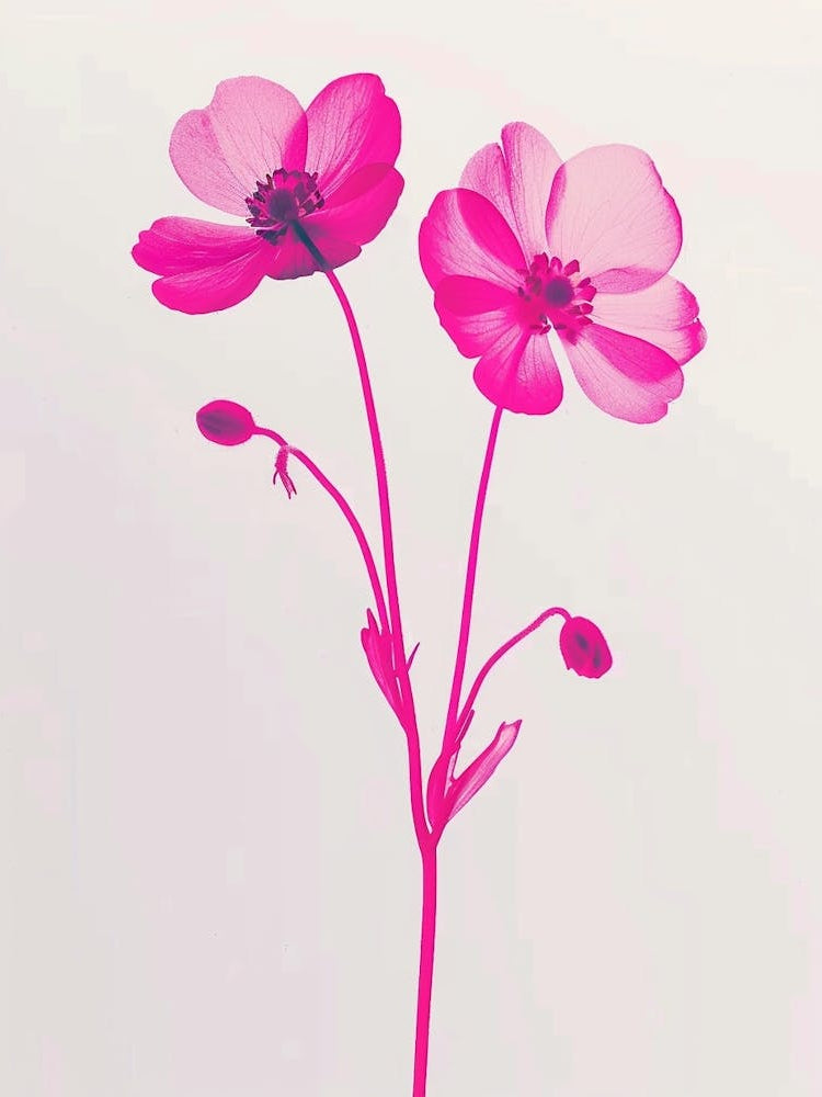 Hot Pink Forget Me Not 1