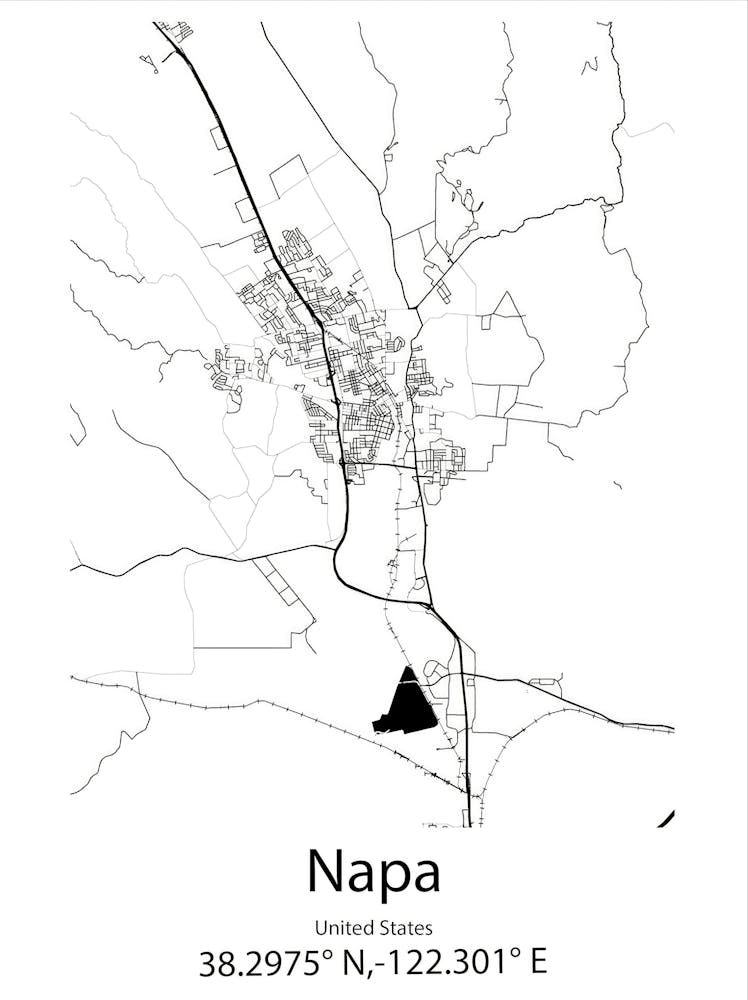 Napa,United States Minimalist Map