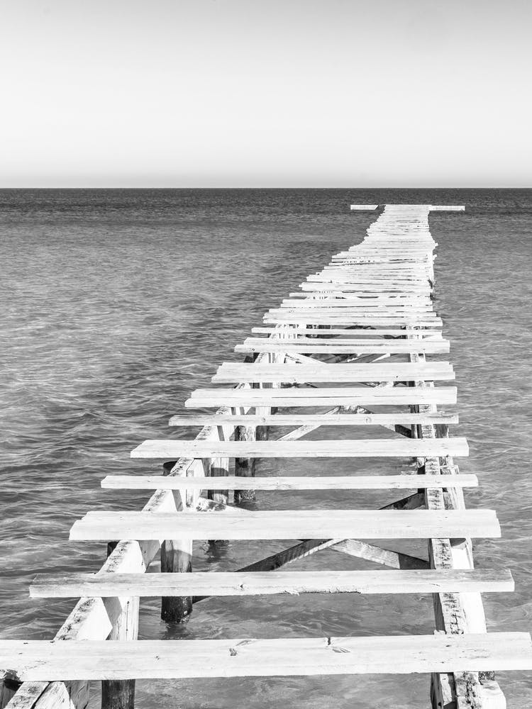 Black And White Pier