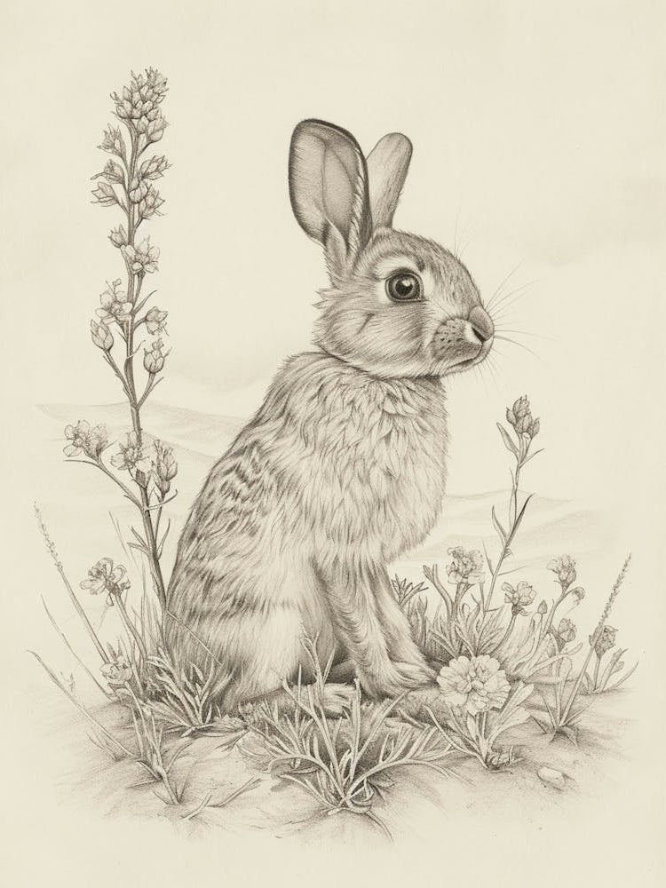 Argente Rabbit Drawing 3