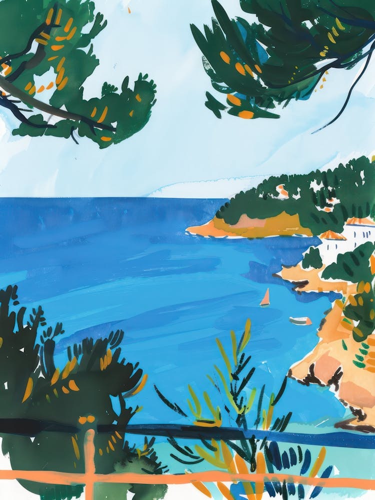 Travel Poster Happy Places Mallorca 2