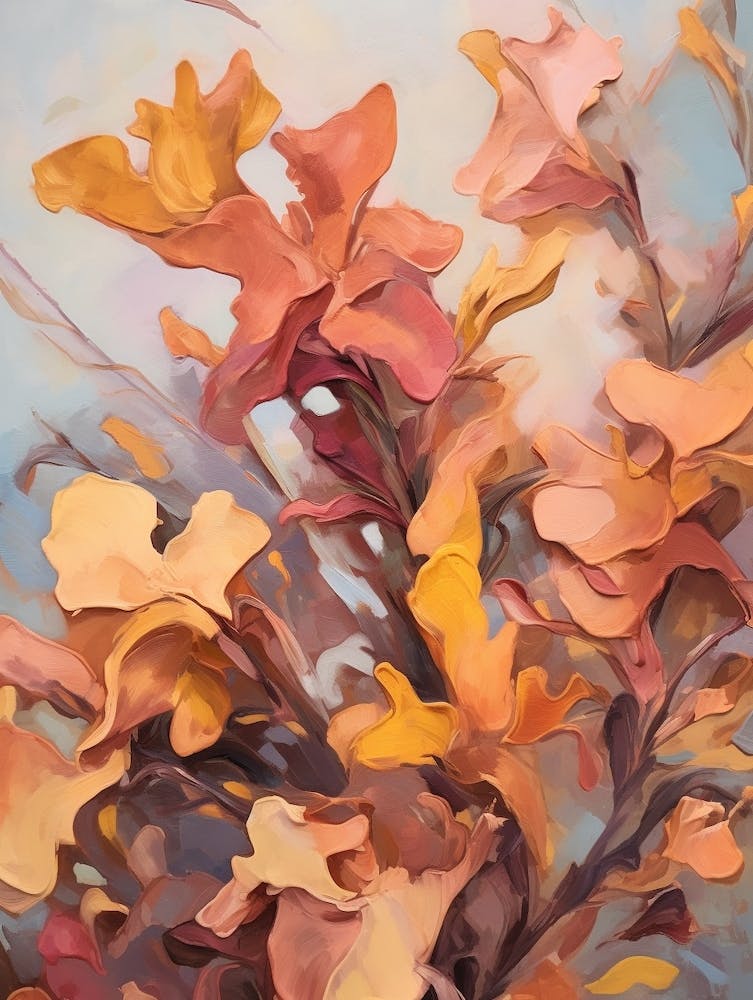 Fall Flower Painting Snapdragon 2