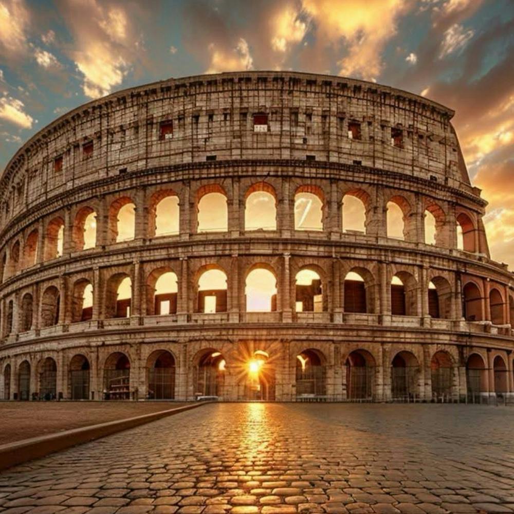 Sunset In Rome
