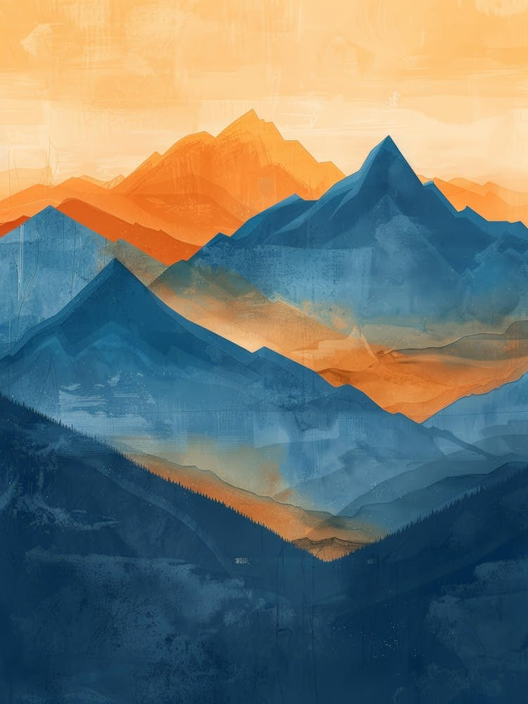 Mountains At Sunset 2