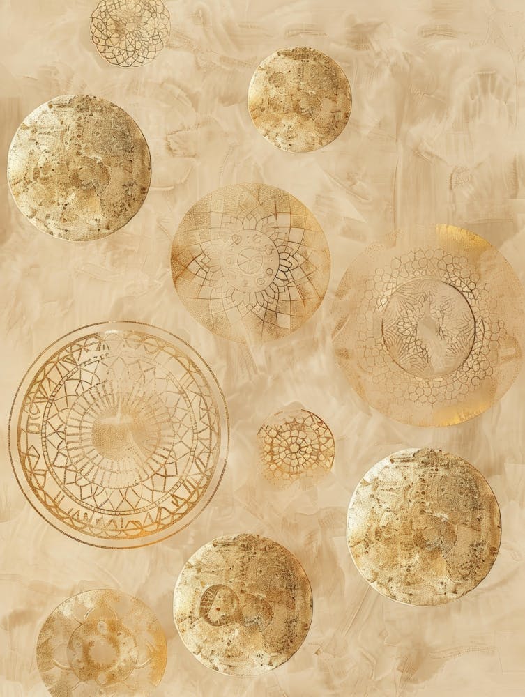 Gold Circles 4
