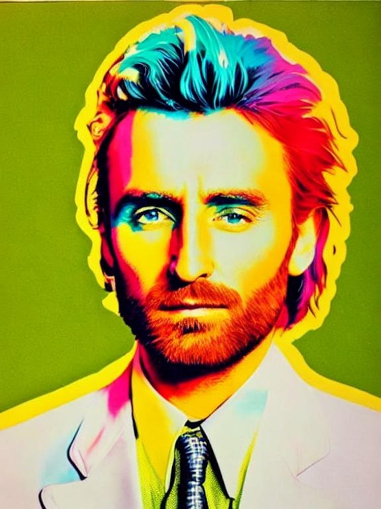 David Guetta Colourful Pop Art