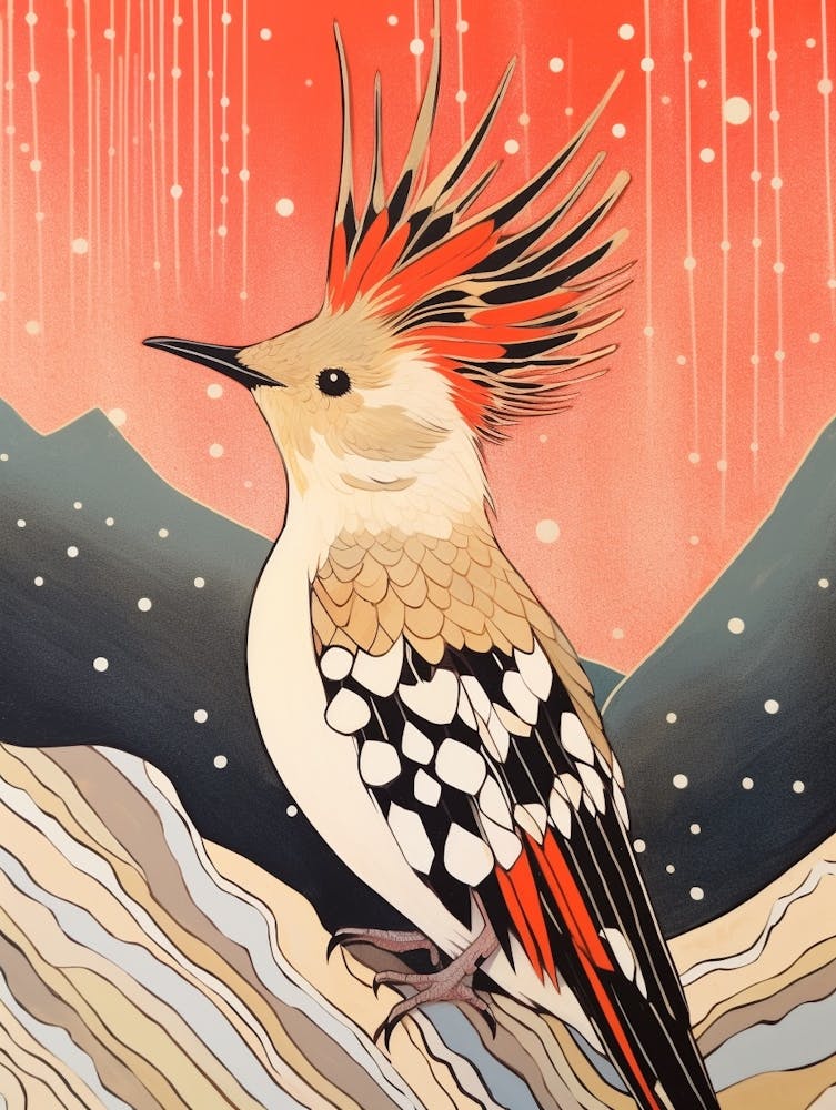 Bird Illustration Hoopoe 3