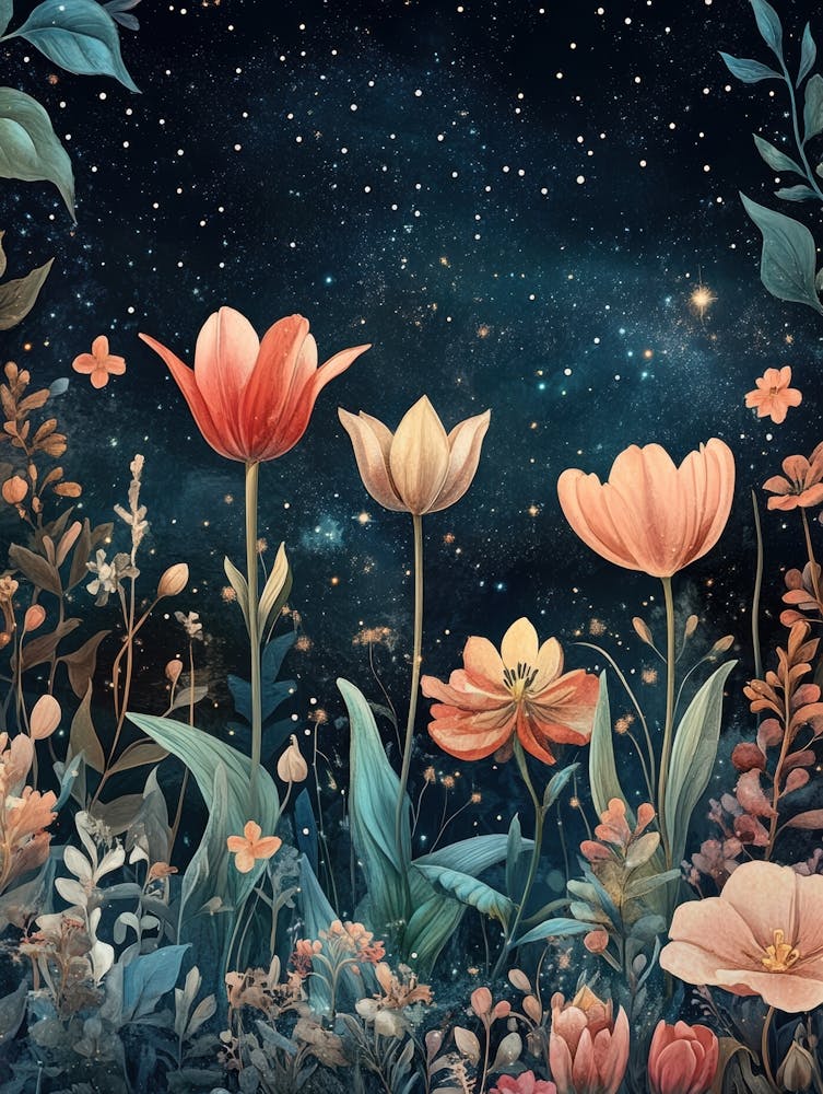 Flowers In The Night Sky 8