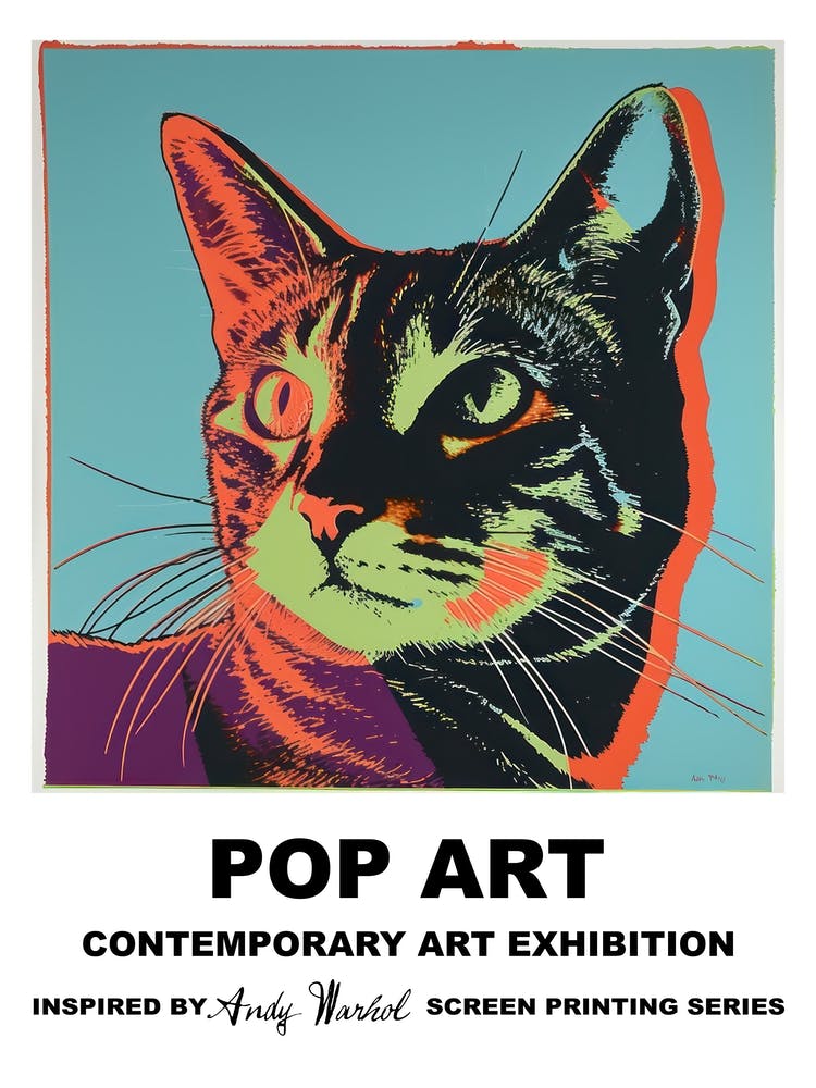 Cat Pop Art 2