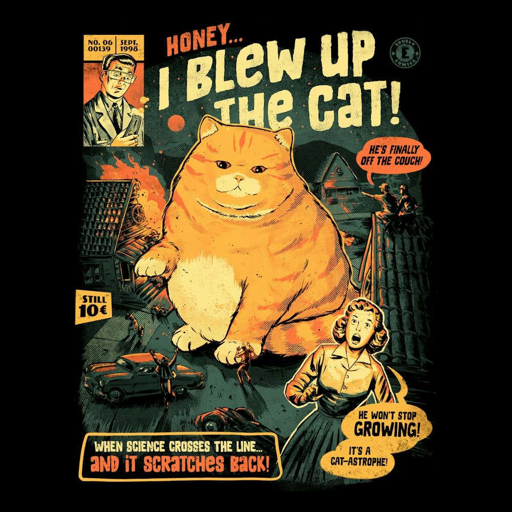 Honey I Blew Up The Cat Lustiges Filmplakat 1
