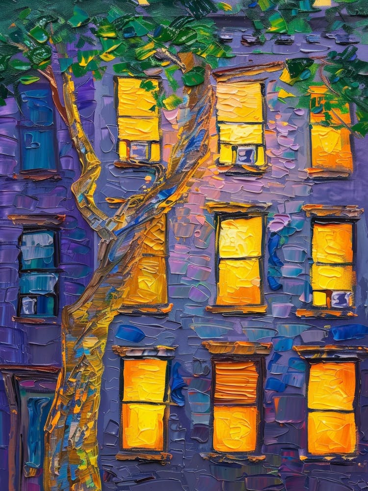 Brooklyn House At Night