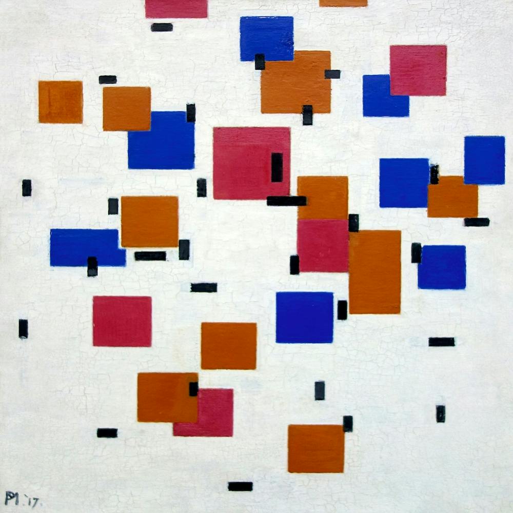 Composition In Colour A, Piet Mondrian