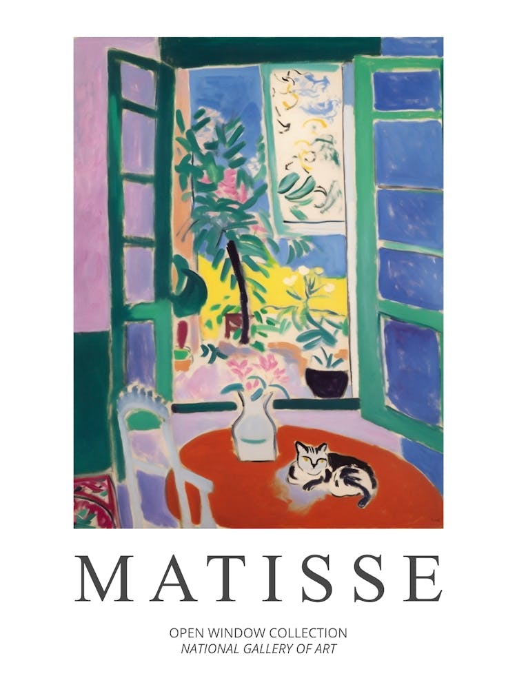 Henri Matisse  Style The Inspired Open Window Collection With Cat
