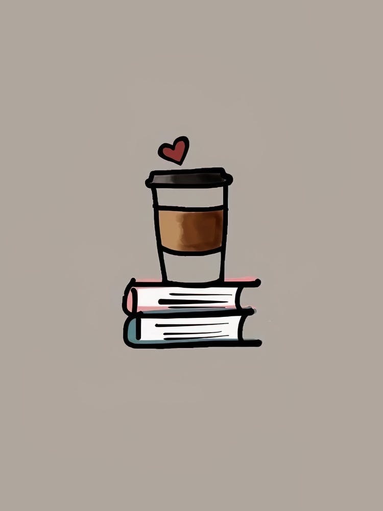 Coffee Cup On Books