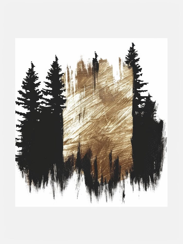 Black And Gold Forest