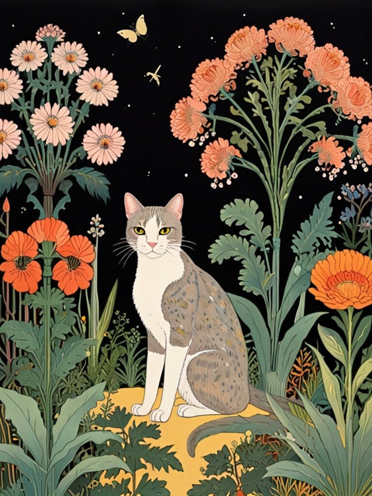 Cat In The Garden 9