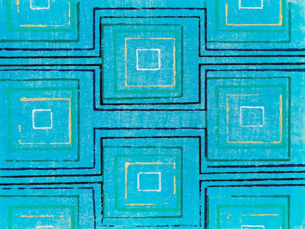 Vintage Ukiyo-e Woodblock Print Of Japanese Textile, Shima Shima, Furuya Korin (16)