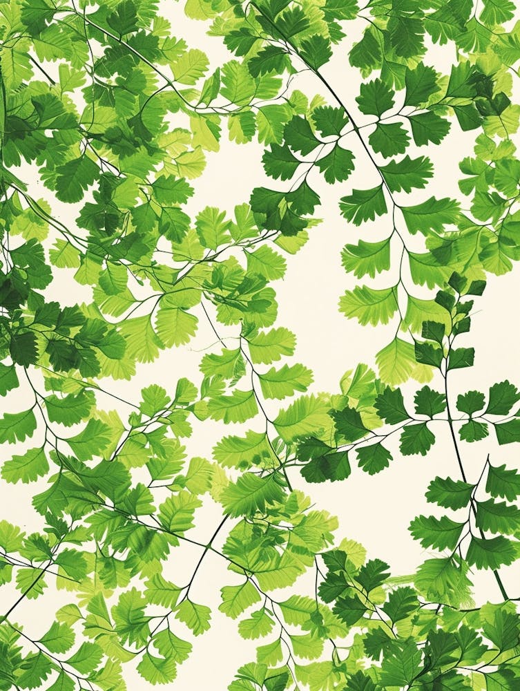 Pattern Poster Maidenhair Fern 1