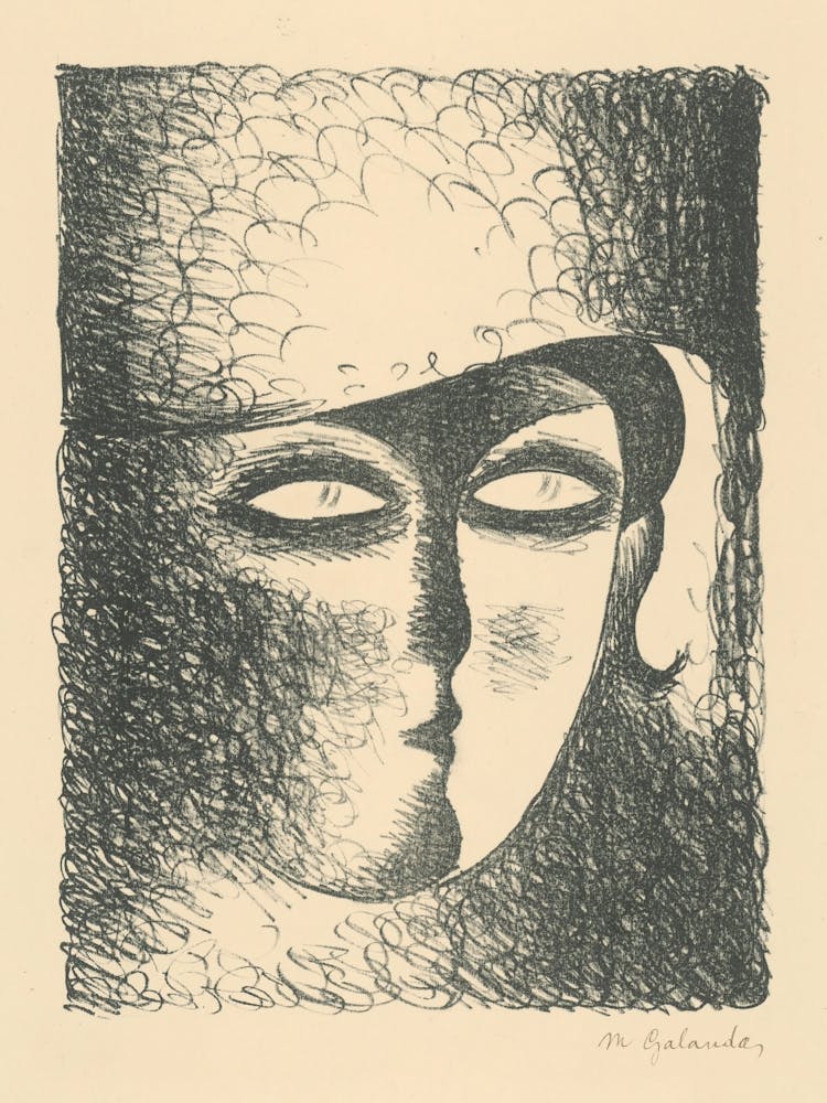 Head Of A Young Woman In A Hat, Mikuláš Galanda