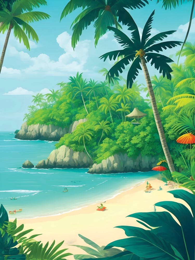 Tropical Beach Landscape 2