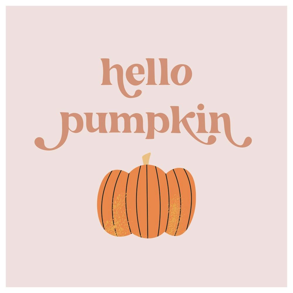 Hello Pumpkin Cute Pink Retro Vintage Font 1