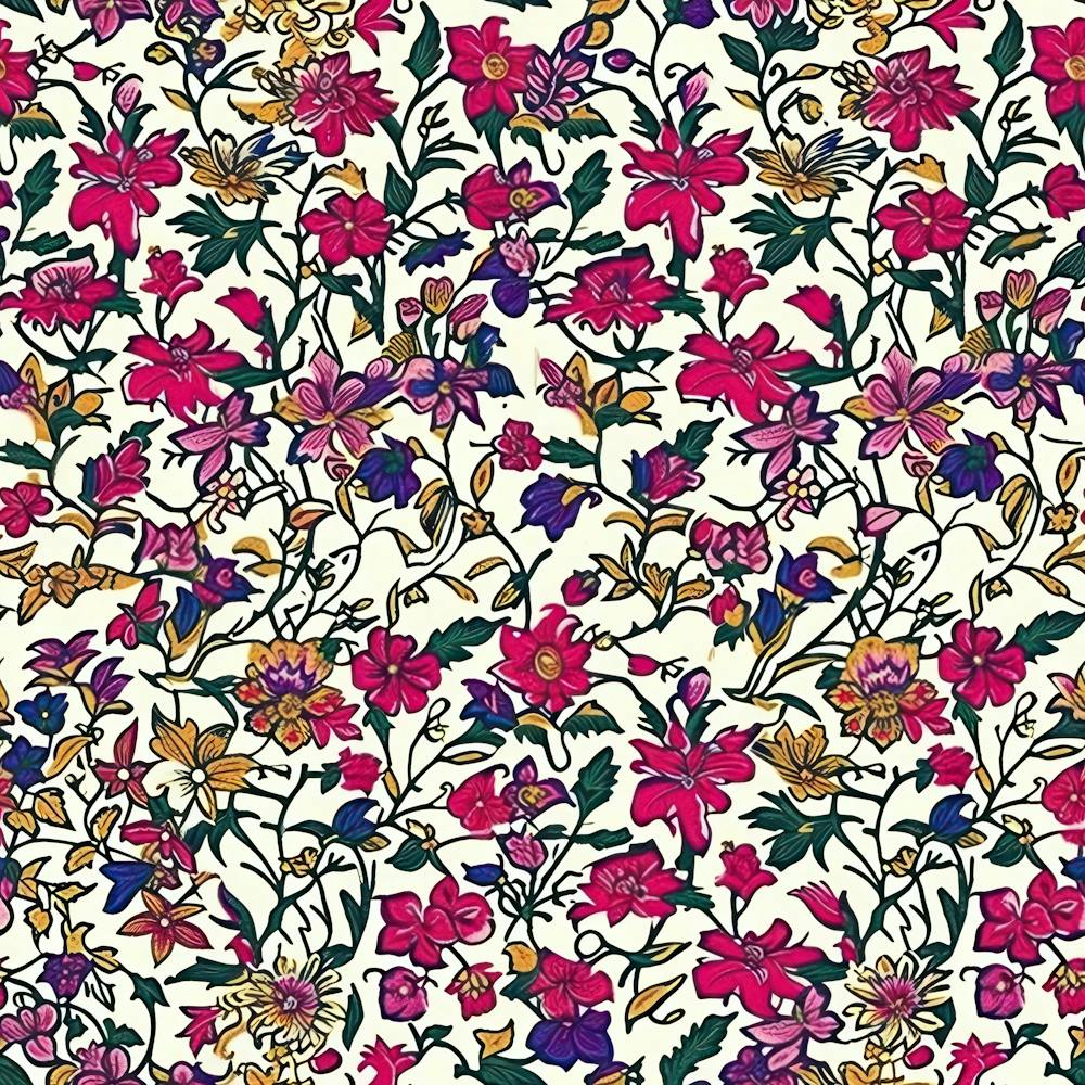 Bloom Burst London Fabrics Floral Pattern 4