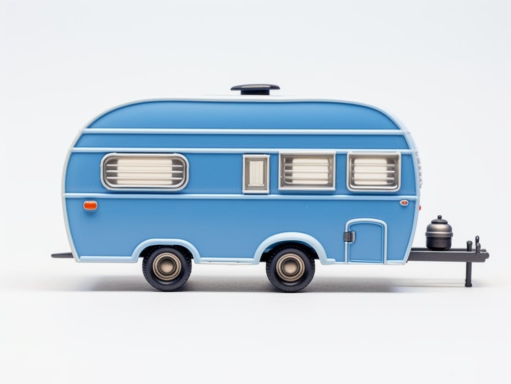 Toy Car Blue Camper 2