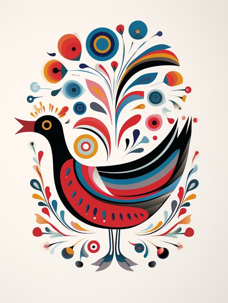 Scandinavian Bird Illustration Dove 3
