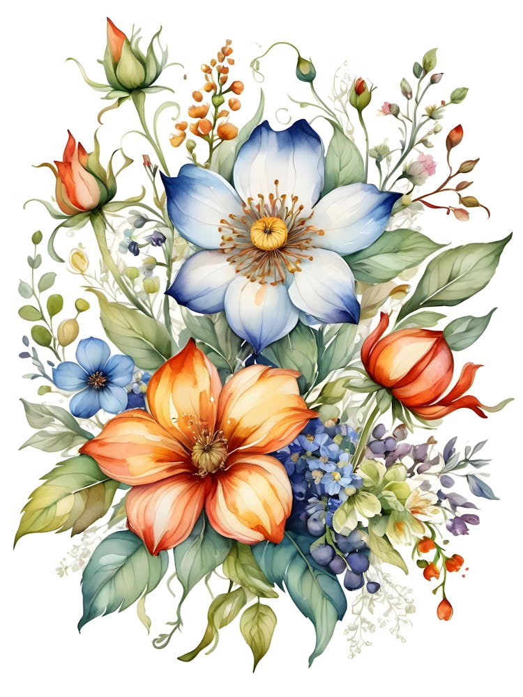 Watercolor Flowers 26