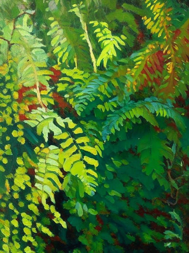 Japanese Climbing Fern Cézanne Style