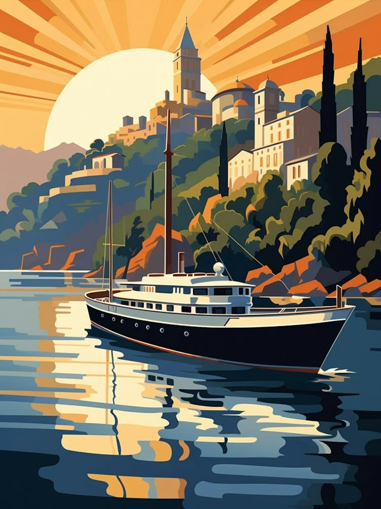 Bosphorus Cruise Prince Islands Pixel Art 3