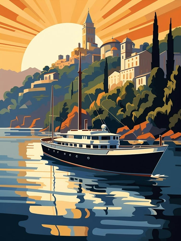 Bosphorus Cruise Prince Islands Pixel Art 3
