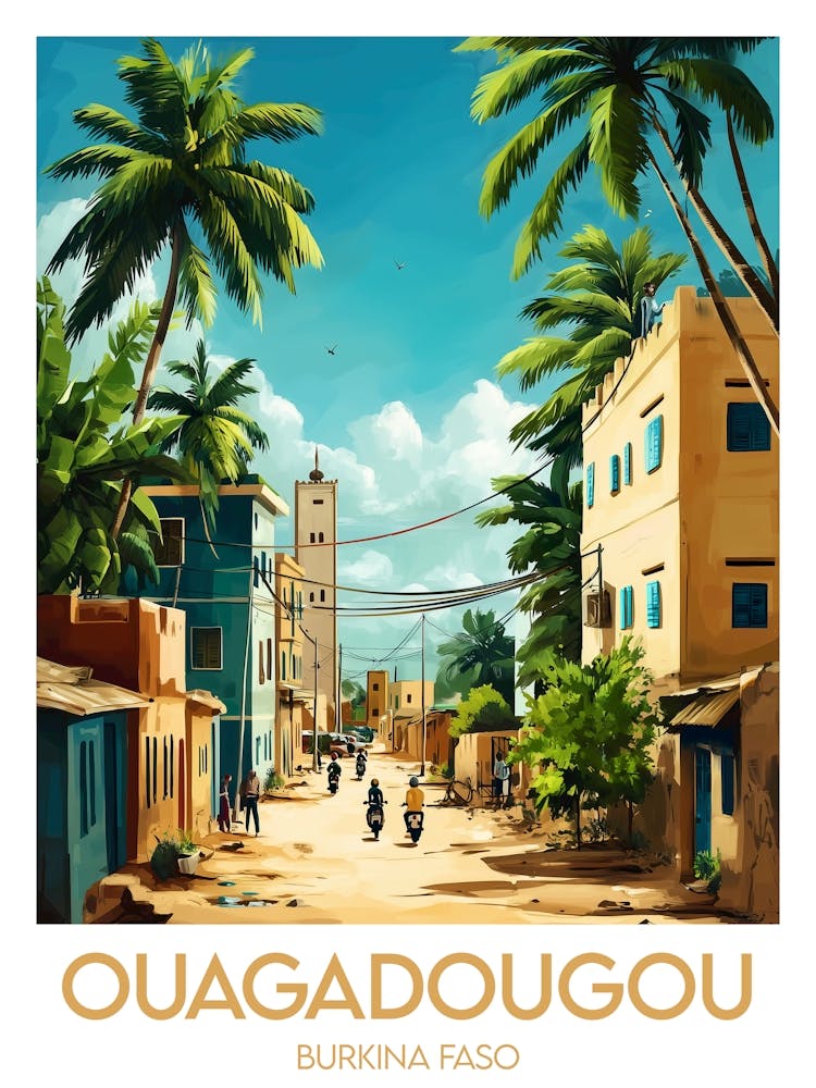 Affiche de voyage Ouagadougou