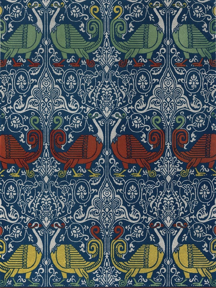 Arabic Art Pattern, Emile Prisses D’Avennes, La Decoration Arabe, Digitally Enhanced Lithograph From Own2