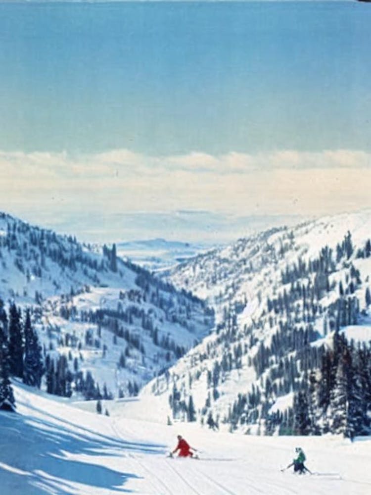 Åre, Sweden Vintage Skiing Poster