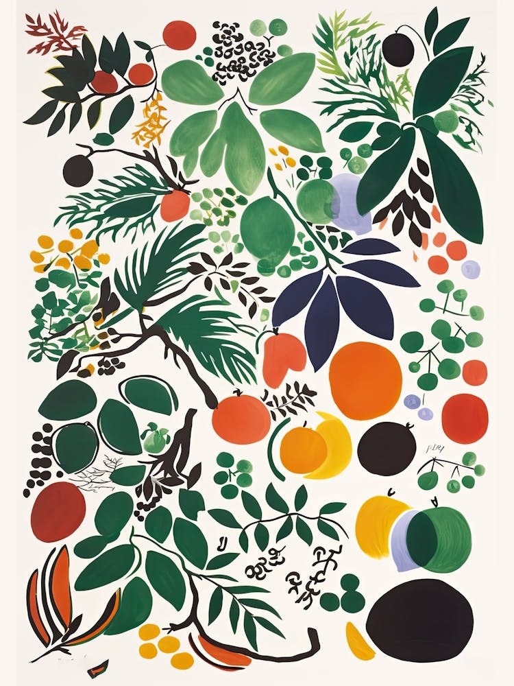 Pepino Fruit Drawing 1