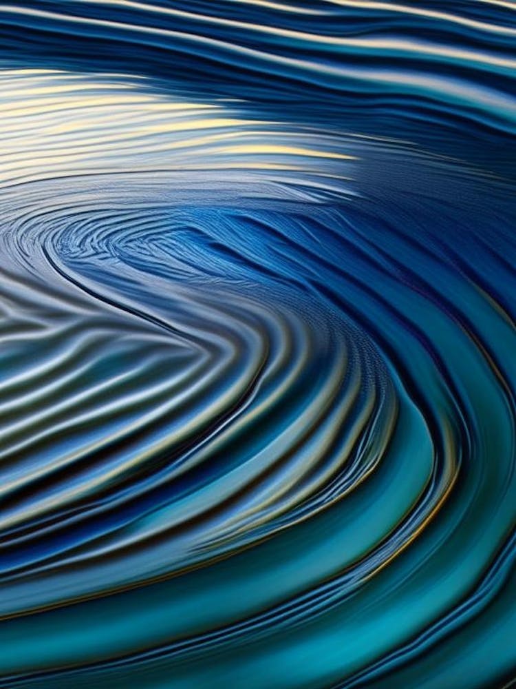 Water Ripples Waterscape Crayon 1