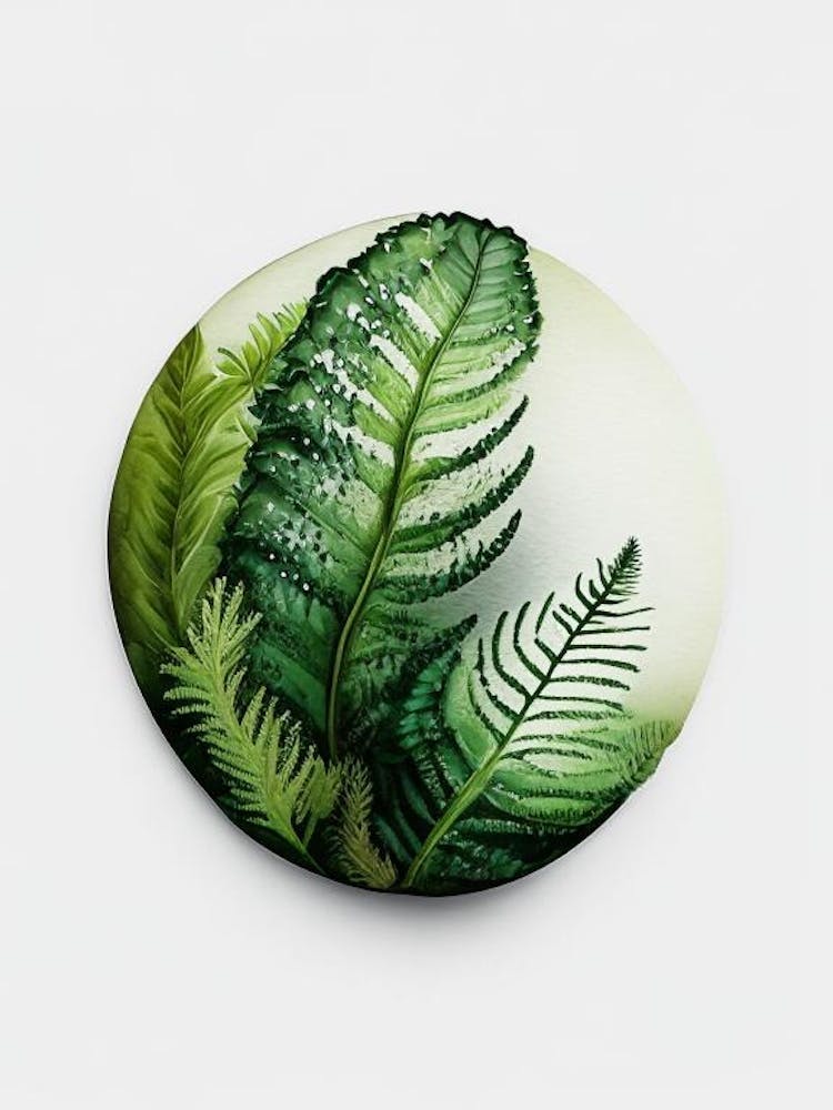 Button Fern Watercolour