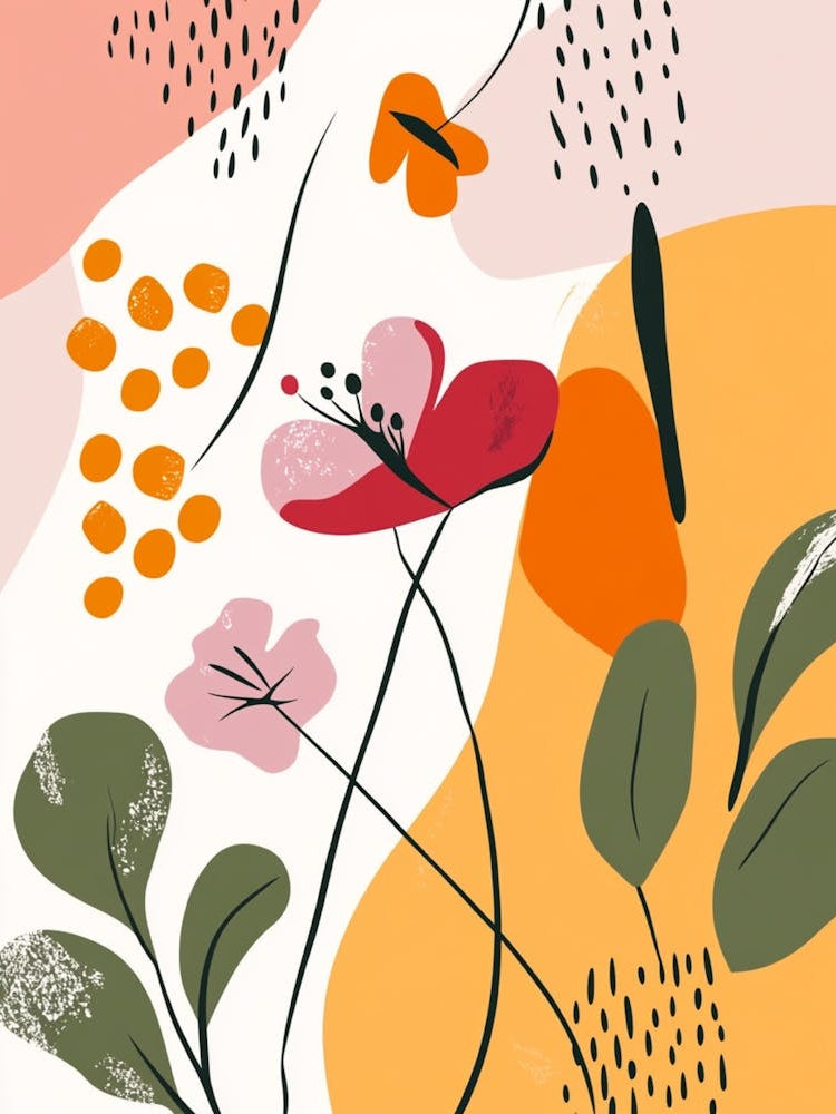 Abstract Floral Painting 43