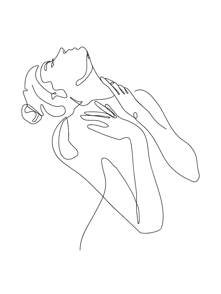 Continuous Line Drawing Of A Woman 1