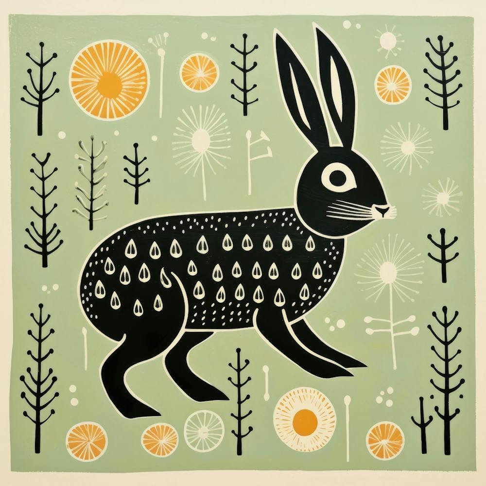 Hare Print 1