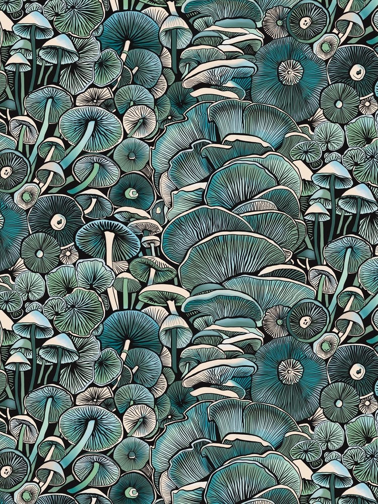 Champignons bleus