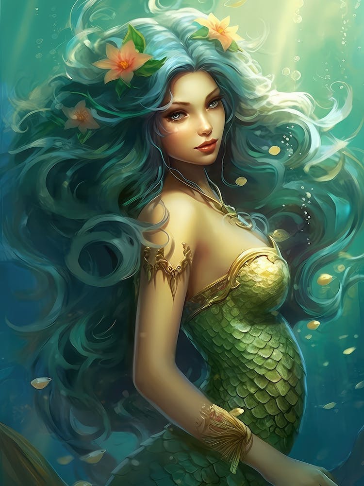 Green Mermaid 1