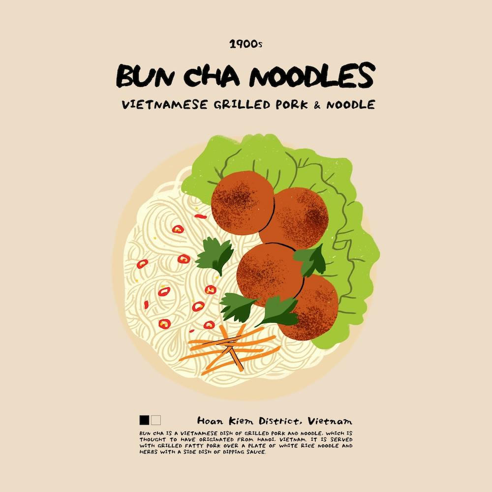 Bun Cha Noodles Square