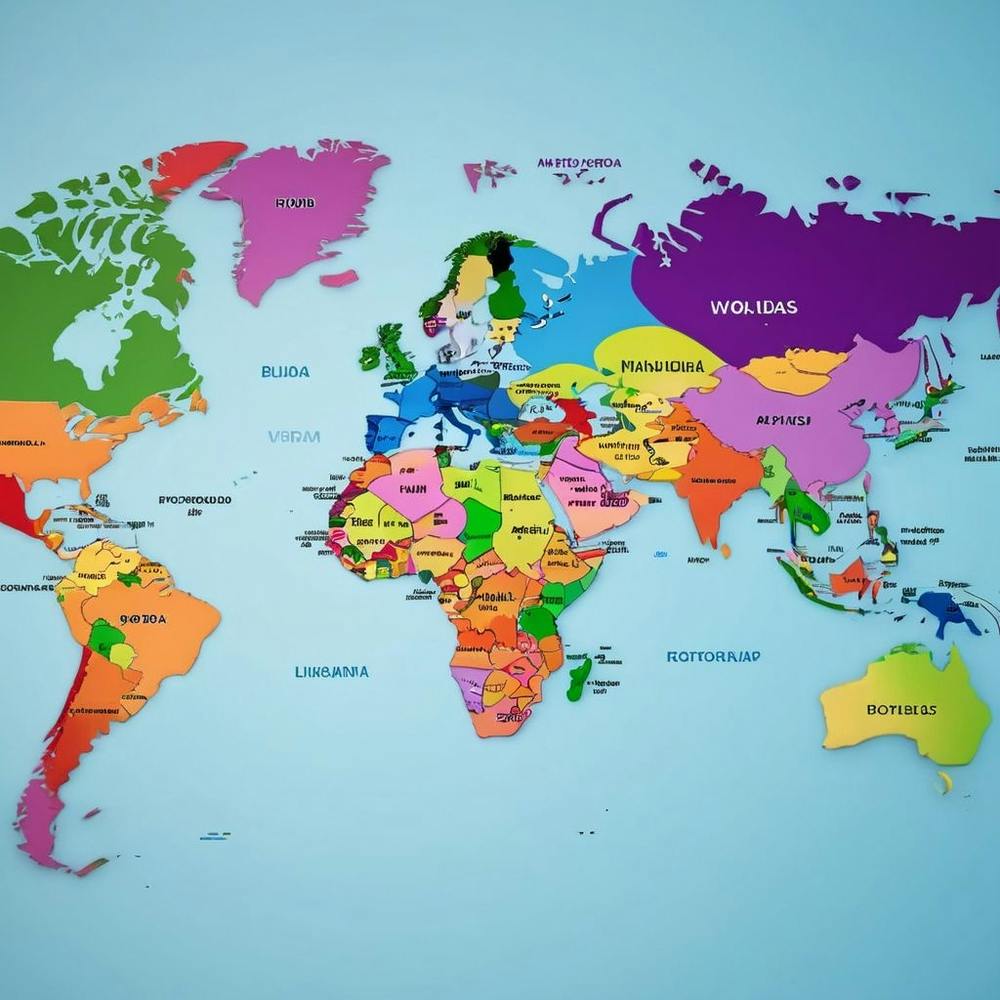 World Map Made With Ai