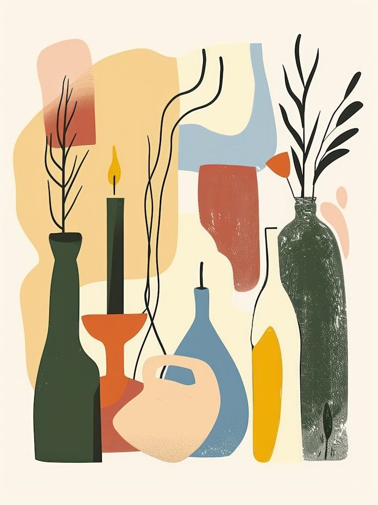 Cute Objects Abstract Illustration 21